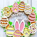2022 Easter Bunny Garland Home Garden Door Wall Decor Hanging Easter I9X4