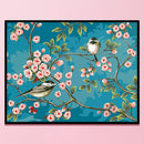 Full Embroidery Bird Flower 3-Beach 11CT Printed Cross Stitch Cotton DIY Kit