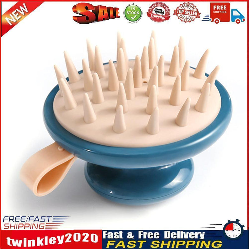 Handheld Scalp Massage Brush Portable Shampoo Brush Hair Care Comb (Blue) Newly