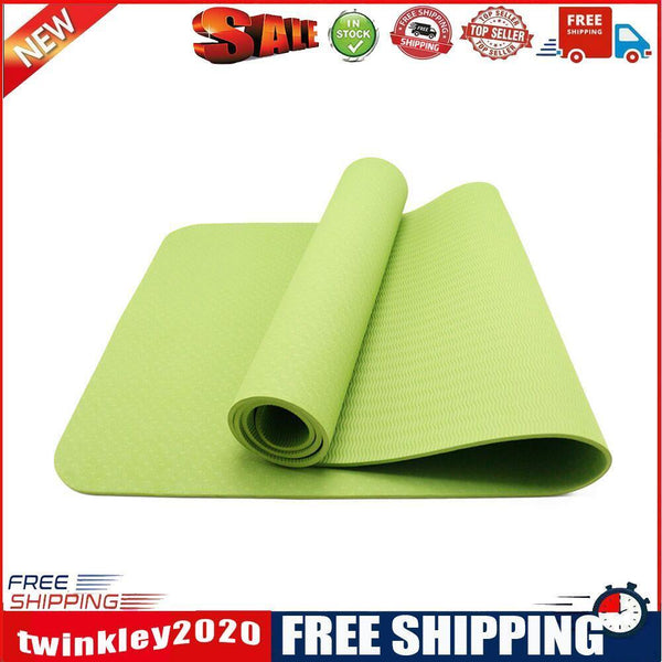 TPE Tasteless Non-slip Yoga Mat Body Building Pilates Pad (Grass Green)