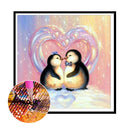 Domybest Penguins 5D DIY Full Drill Round Diamond Painting Embroidery Cross Stitch