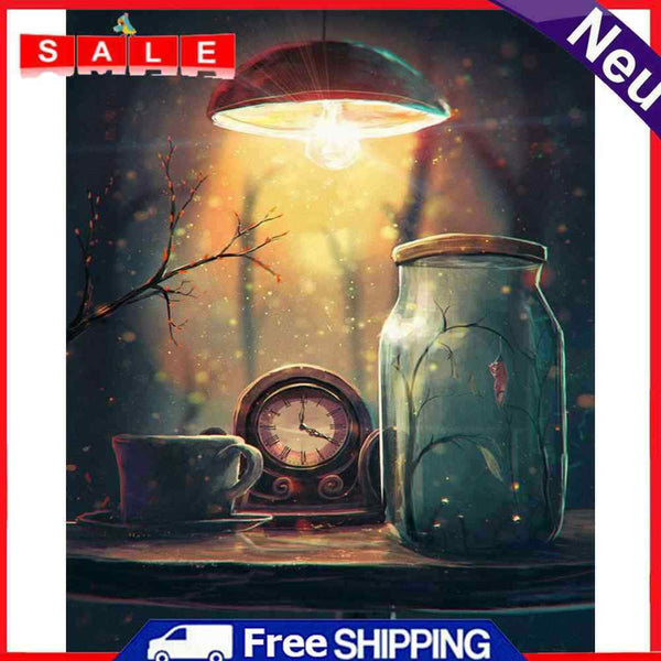 Time Under Light Oil Paint By Number Hand Painted Wall Art Craft Home Decoration