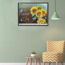 5D Diamond Painting floral alphabet Partial Special Shape Drill DIY Art Newly