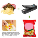 Portable Heat Sealer Rechargeable Food Snack Storage Bag Sealing (Black) Newly