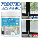 100g Frosted Glass Glue Paint with Brush Window Privacy Varnish Home Decorations