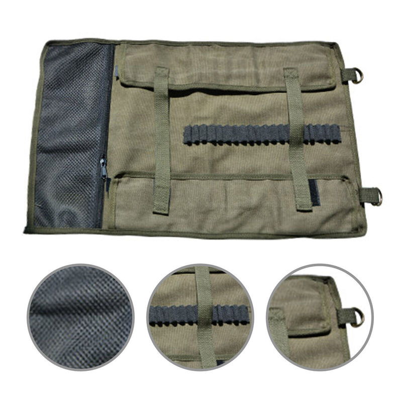 Camping Tools Storage Bag, Nail Hammer Stakes Pegs Organizer (Dark Green L)