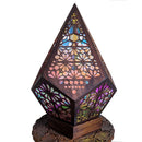LED Bohemian Mosaic Floor Projector Light Bedside Lamp Ambient Light Starry Sky