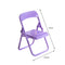 Mini Mobile Holder Creative Folding Chair Table Cell Phone Stand (Purple) Newly