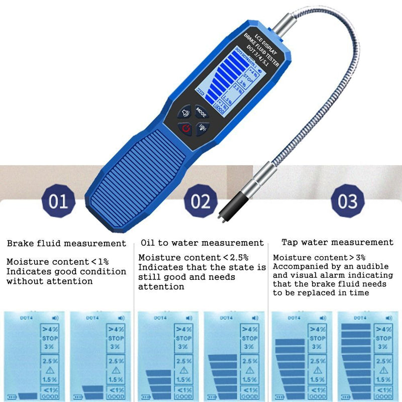 Digital Car Brake Oil Testing Tool Car Brake Oil Tester Engine Oil Tester