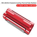 MK-200 M.2 Solid State Hard Disk Heatsink Thermal Pads Radiator for 2280 SSD