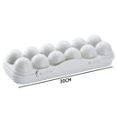 Egg Tray Holder Home Storage Box Kitchen Fridge Container Organizer (Grey) Newly