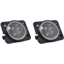 Front Fender LED Side Marker Lights Clear Lens for 07-18 Jeep Wrangler JK Sport