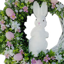 Easter Rabbit Wreath Door Acrylic Bunny Garland Home Decoration (B)