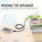3.5mm AUX Cable Male to Male Audio Cord Line for Speaker Headphones (Black)