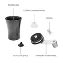 Grinder Manual Coffee Grinder Adjustable Knob Setting ABS Coffee Bean Mill