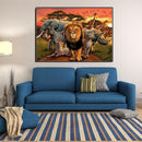 Animal Lion 5D Diamond DIY Painting Kit Home Decor Craft 40x30cm
