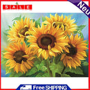 Oil Paint By Numbers Sunflowers Coloring Picture Drawing L483