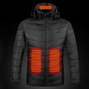 Electric Hooded Jacket Hooded Winter Thermal Jackets Windproof Warm Mens Clothes