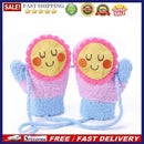 1 Pair Thicken Warm Baby Fleece Gloves Winter Kids Full Finger Mittens