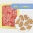 Cookie Cutter 8pcs Embossed Pastry Cutters Fondant Cookie Mold - Dinosaur