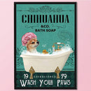 11CT Full Embroidery Kit DIY Bathing Puppy Printed Cross Stitch Needlework Craft
