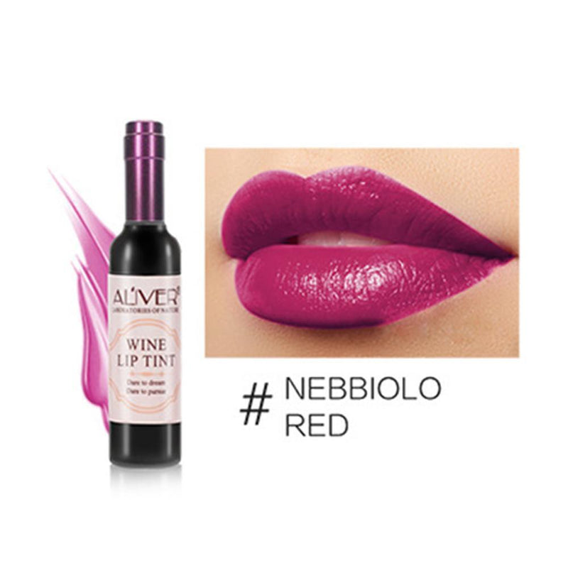 Red Wine Bottle Lips Makeup Moisturizer Lasting Lip Gloss Lipstick (RD02)