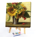 Flower Oil Paint By Numbers Kits DIY Hand Painted Home Decoration Gift No Frame