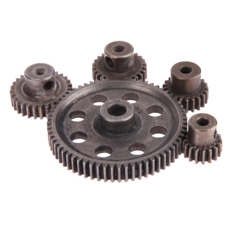 5pcs/Set Differential Main Metal Spur Motor Gear RC Toys Part for HSP Truck