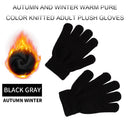 Knitted Gloves Men Women Winter Fleece Outdoor Travel Camp Cycling Warm Glo