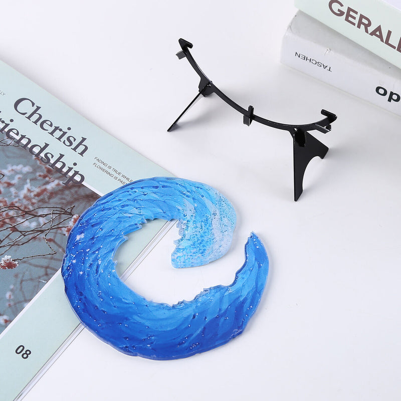 Acrylic Ocean Wave Sculpture Desktop Sea Wave Creative Art Craft for Living Room