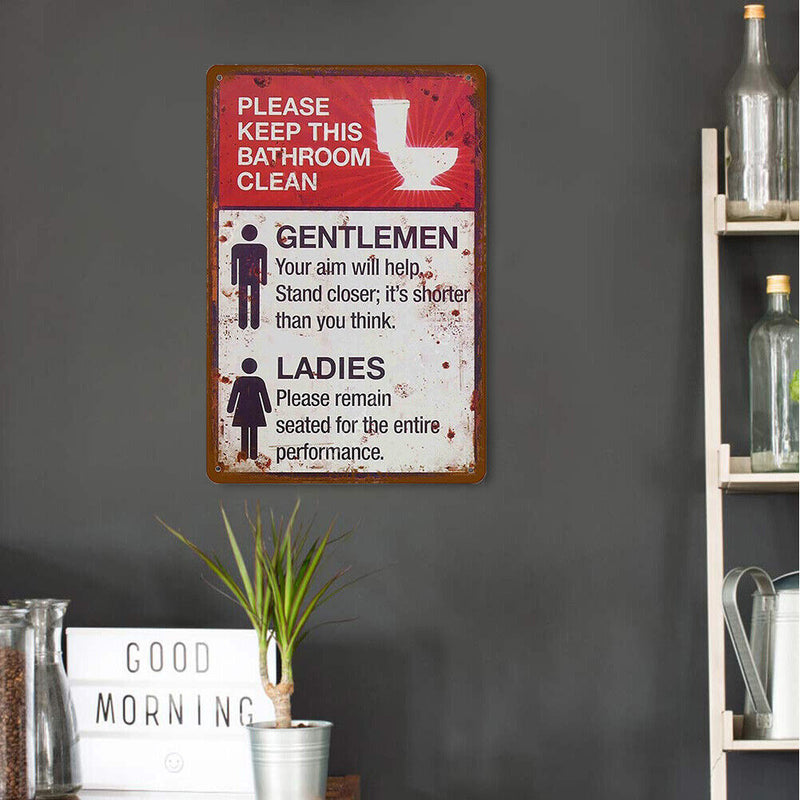 Home Weatherproof Retro Chic Letters Sign Iron Painting Wall Drawing Templates