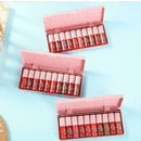 10pcs/set Pearlescent Lip Gloss Liquid Lip Glaze Moisturizing CA T2H5