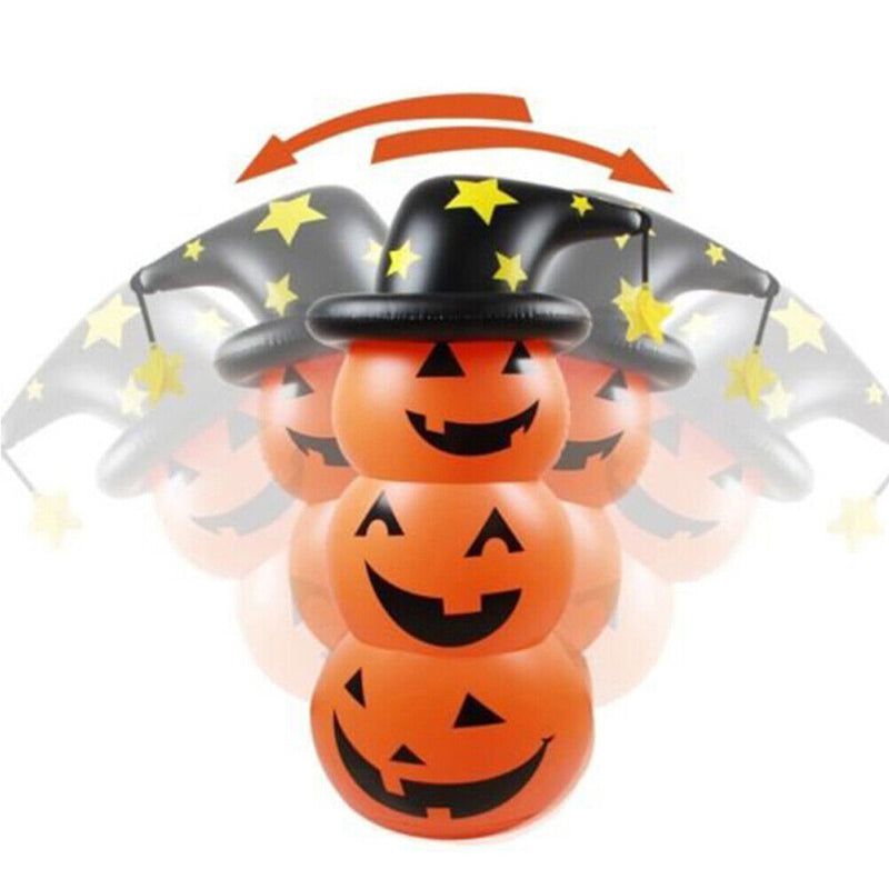 Halloween Decor Inflatable Pumpkin Water Flooding Easy Clean Outdoor Party