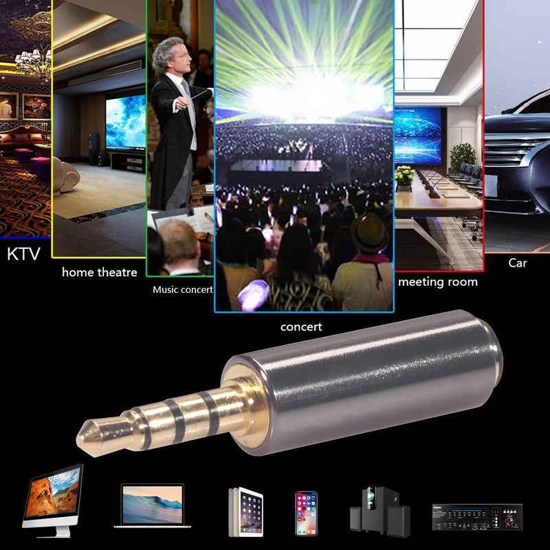 3.5mm Male to Female M/F Stereo Audio Plug CTIA to OMTP Headphone Adapter  Newly
