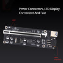 PCIe Riser Ver 009S Plus PCI Express 1x to 16X Adapter Card for Miner SATA 15Pin