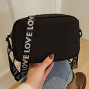 Women Nylon Zipper Shoulder Bags Lady Casual Solid Color Purse Messenger Bag