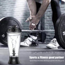 350ml Protein Shaker Mixing Cup Sports Training Automatic Bottle (Black) Newly