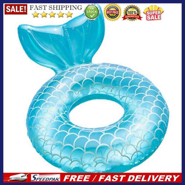 Inflatable Swimming Ring Adults Floating Swimming Circle (Blue Green 110)