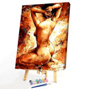 Painting By Numbers Kit DIY Naked Woman Hand Painted Canvas Oil Art Picture
