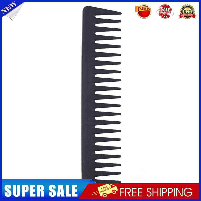 Professional Carbon Wide Tooth Comb Barber Salon Styling Anti-Static Brush