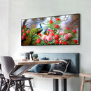 5D Rhinestone Craft Beaded Art Drawing Peacock Peony Diamond Embroidery Mosaic