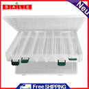 Fishing Tackle Box Multifunctional Hook Bait Accessory Case Plastic with Handle