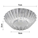10pcs Egg Tart Aluminum Cupcake Cake Cookie Mold Lined Tools Tin Baking L7Z5