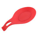 Silicone Spoon Pad Kitchen Utensils Spatula Heat Resistant Placemat (Red)