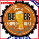 Rust Free Metal Tin Sign Beer Bottle Cap Beer Plate for Pub Bar Art Drawing