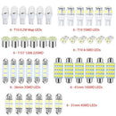 Box Plates ETC Combo LED Car Interior Light Inside Bulb Kit License Plate Lamp