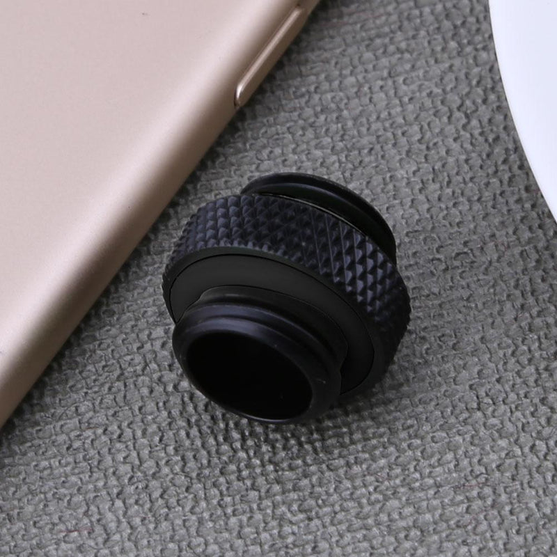 G1/4 Dual External Thread Hose Connector for PC Water Cooling System(Black)