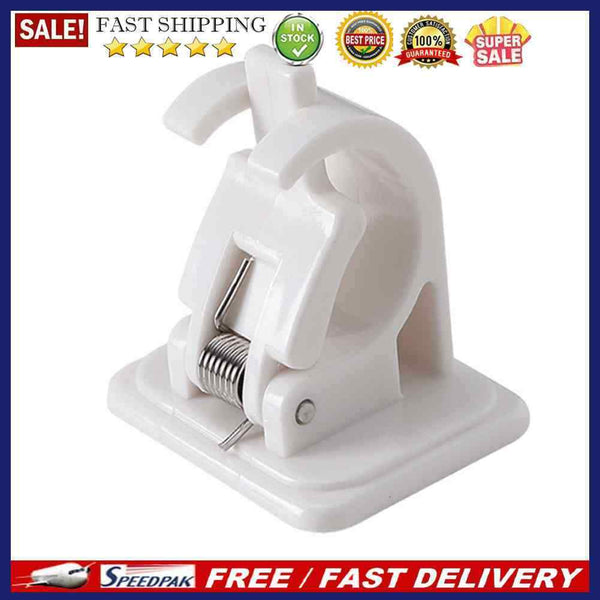 2pcs Wall Mounted Fishing Rod Racks Storage Clips Clamps Holder Rack Organi