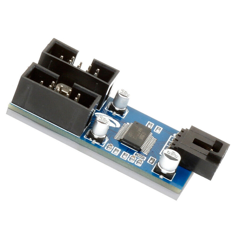 HC427 1 Way HUB Connector USB 9 Pin Header Extension Splitter (1 to 2)