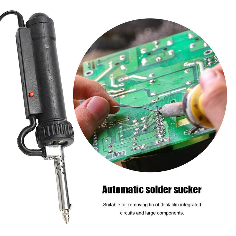 Electric Welding Soldering Tin Sucker Vacuum 220V Desolder Pump with Nozzle